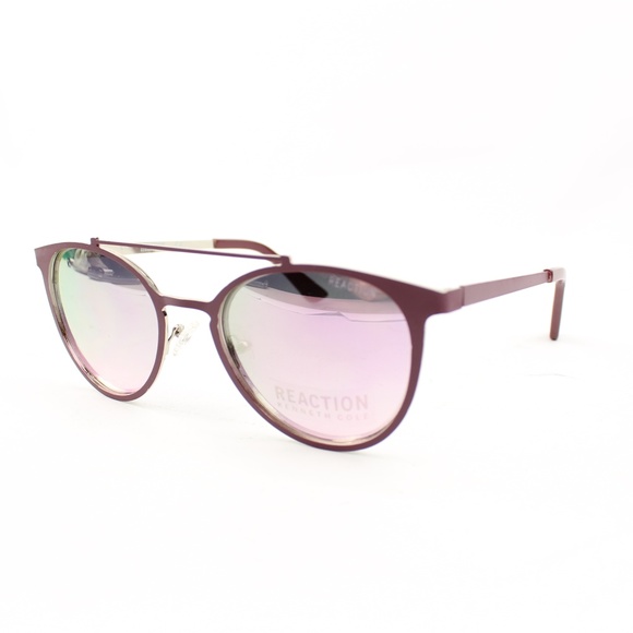 Kenneth Cole Wine Red Gold Mirror Sunglasses - Picture 4 of 4